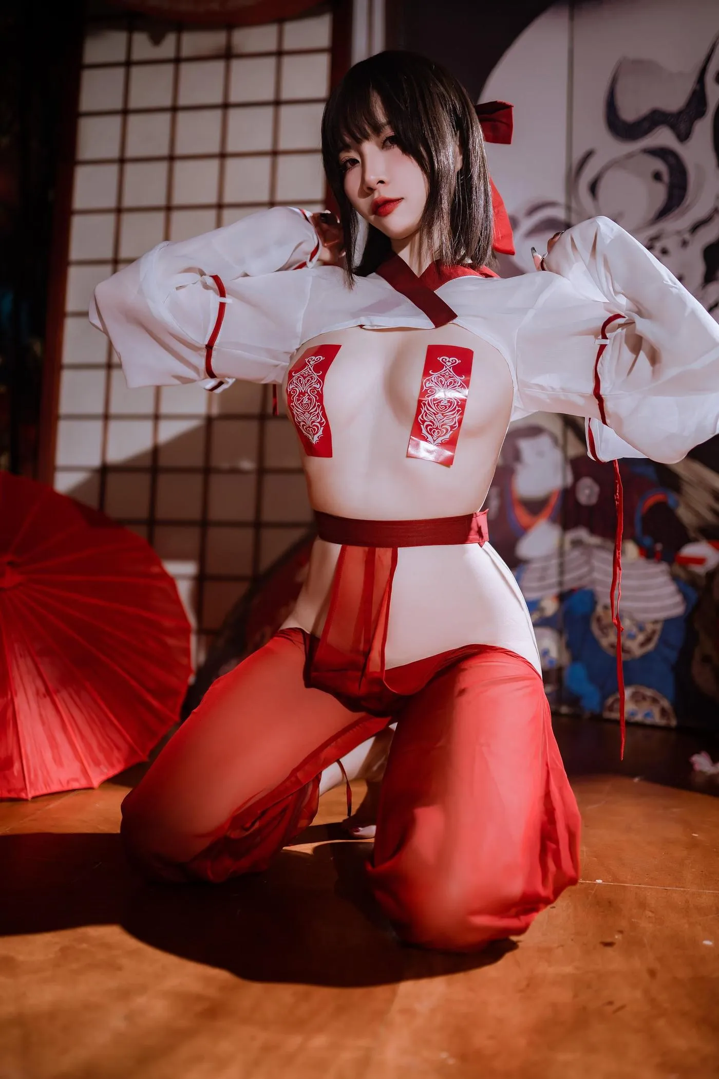 二佐Nisa – NO.141 私房巫女 [37P]插图7